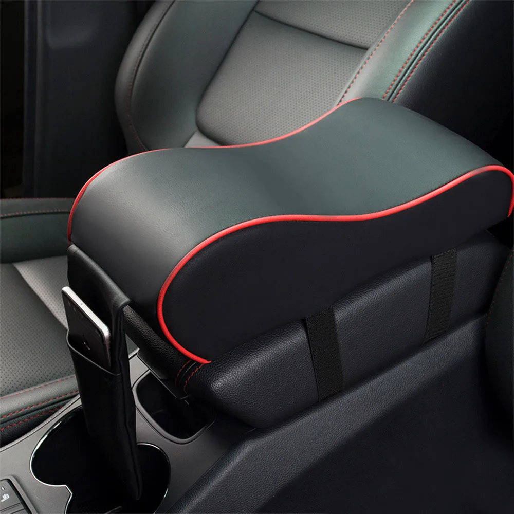 Black red Автомобильный подлокотник, автомобильные подлокотники, автомобильная центральная консоль, подлокотник для сиденья, коробка для сиденья, автомобильные аксессуары, интерьер автомобиля, защитный автомобильный Стайлинг - Название цвета: Black red