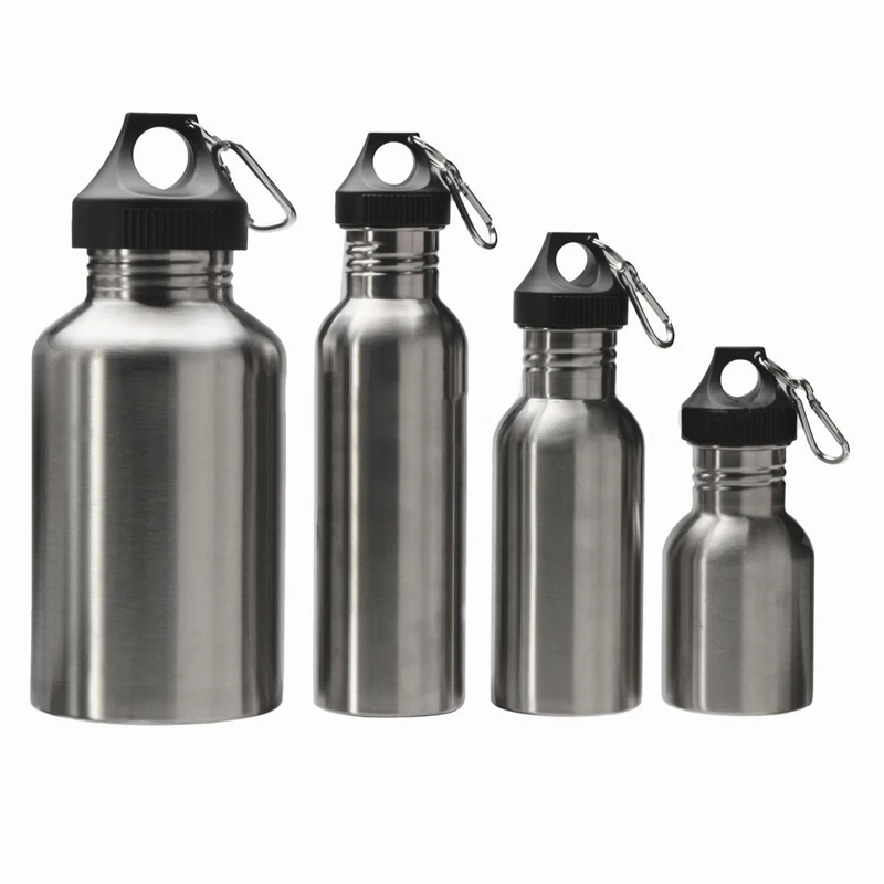 350/500/750ML Stainless Steel Wide Mouth Drinking Water Bottle Outdoor Travel Sports Cycle Drink Bottles Kettle Outdoor Tools