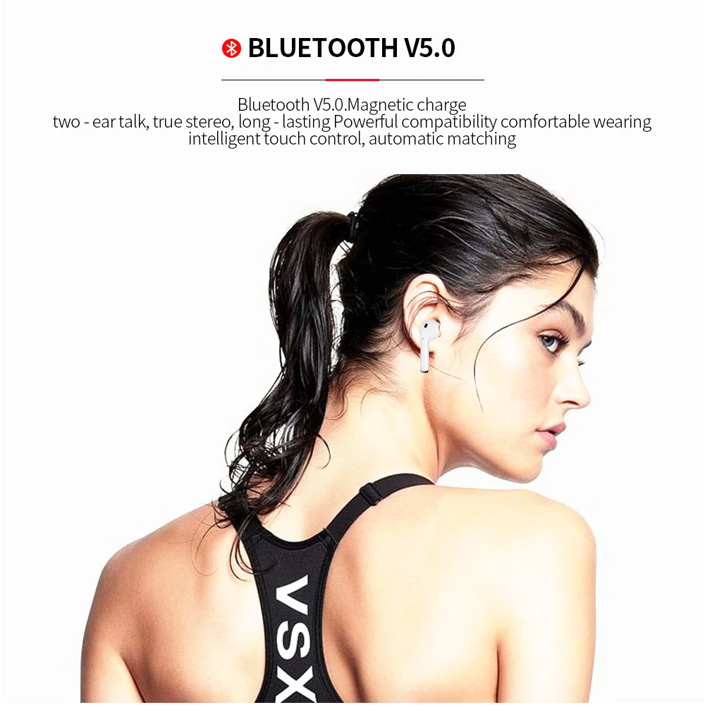 TWS I12 беспроводные Bluetooth наушники-вкладыши гарнитура микрофон наушники для iPhone