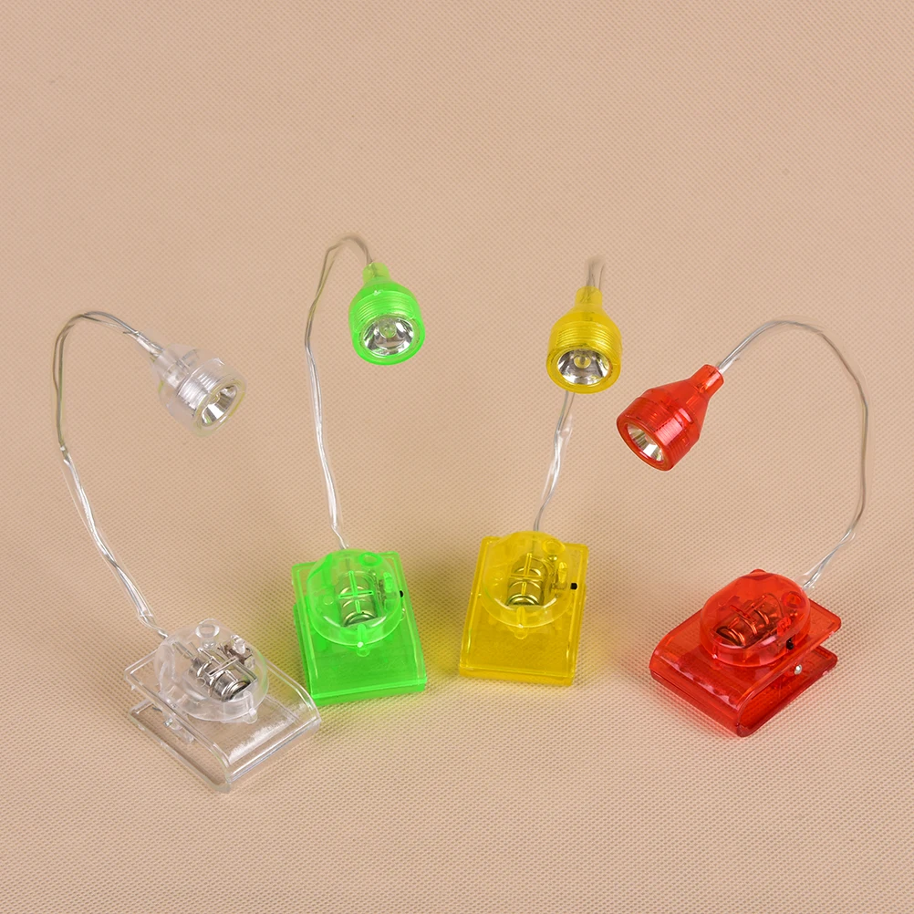 

Mini LED Clip on Adjustable Book Night Bright Reading Light Lamp LED Clip Light Color Randomly