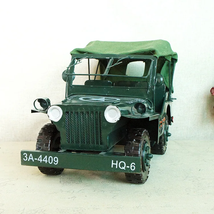 Ручная работа генералы Второй мировой войны армейская зеленая модель автомобиля