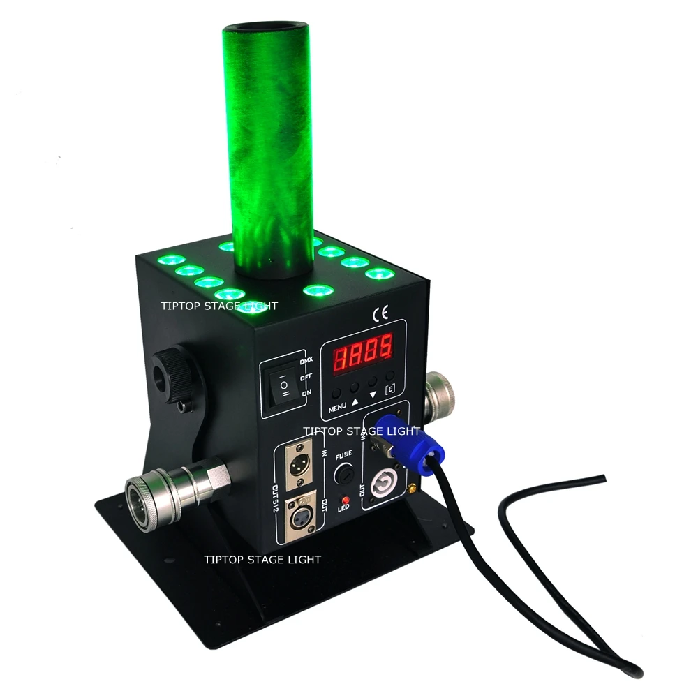 TIPTOP 4 в 1 чехол для полета светодиодная упаковка Cryo Co2 струйная машина 12x3 Вт RGB 3