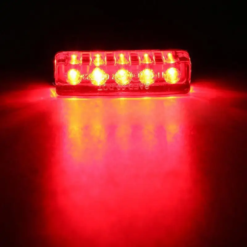 12 V мотоцикл Скутер Квадроцикл мини 5 светодиодный красный задний Стоп тормозной фонарь лампа| |