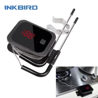 inkbird ibt 2x double probes bbq thermometer food cooking bluetooth wireless meat thermometer with timer for oven grilling temp