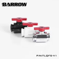 barrow tlqfs v1 mini ball valves multiple color aluminum handle female to female water cooling valve