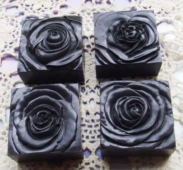 4 шт. Цветочная форма для мыла силиконовая формы ручной работы квадратный