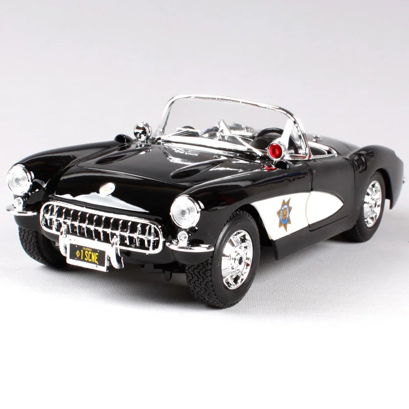 Maisto 1:18 1957 Chvrolet Corvette полицейский автомобиль модель старого автомобиля литая новая