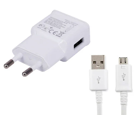 2A eu-адаптер мобильный телефон путешествия Зарядное устройство + USB кабель для