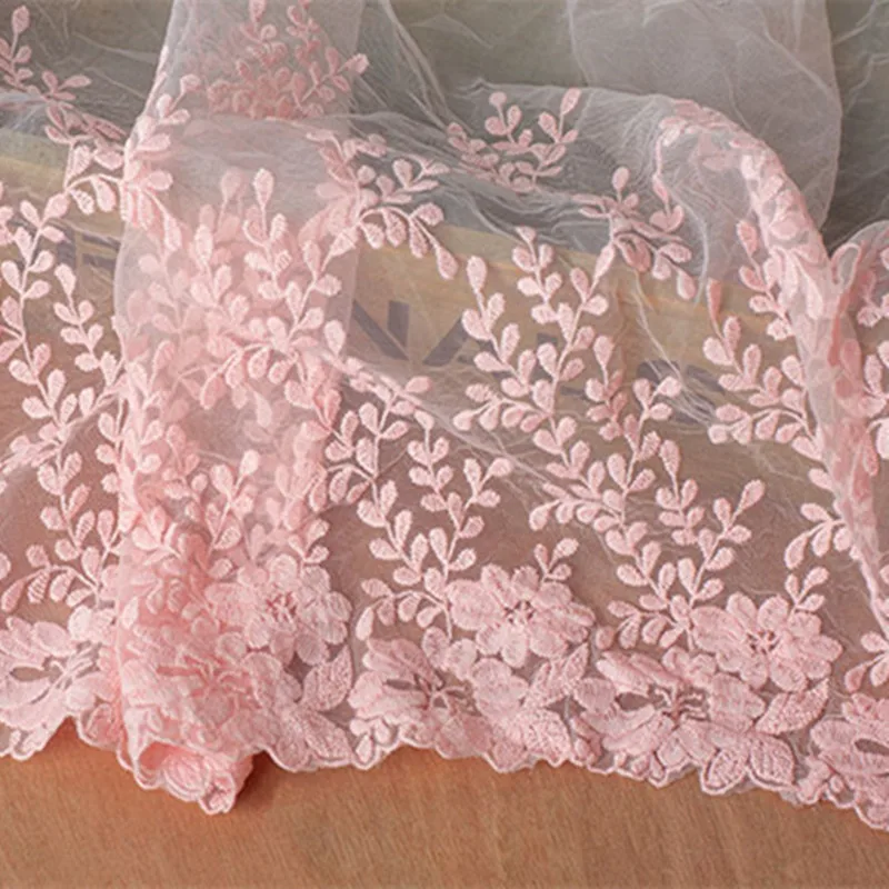 1 ярд африканская кружевная ткань нигерийская Высококачественная Розовая