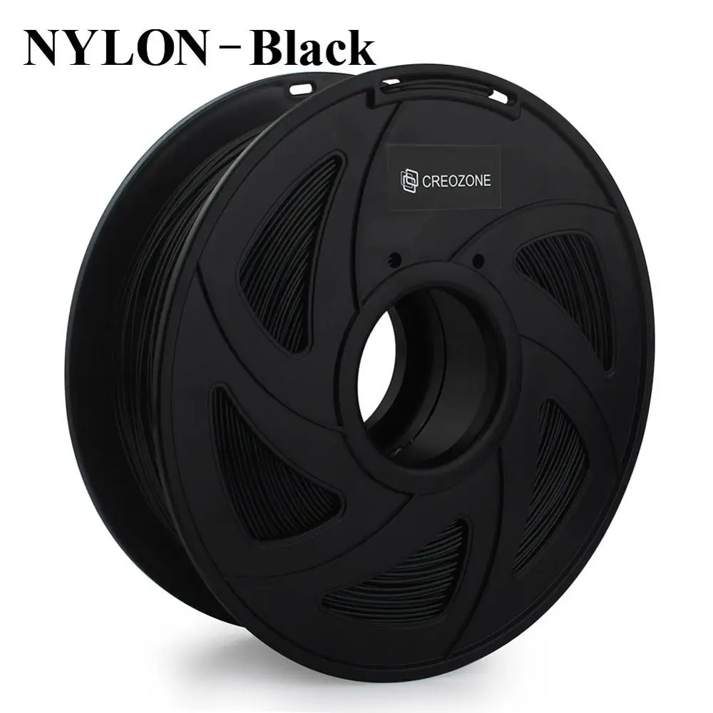 Nylon-Black Нить для 3d принтера CREOZONE 1,75 мм 1 кг PLA ABS Нейлон Дерево TPU PETG Carbon ASA PP PC 3D пластиковая печатная нить из России - Цвет: Nylon-Black
