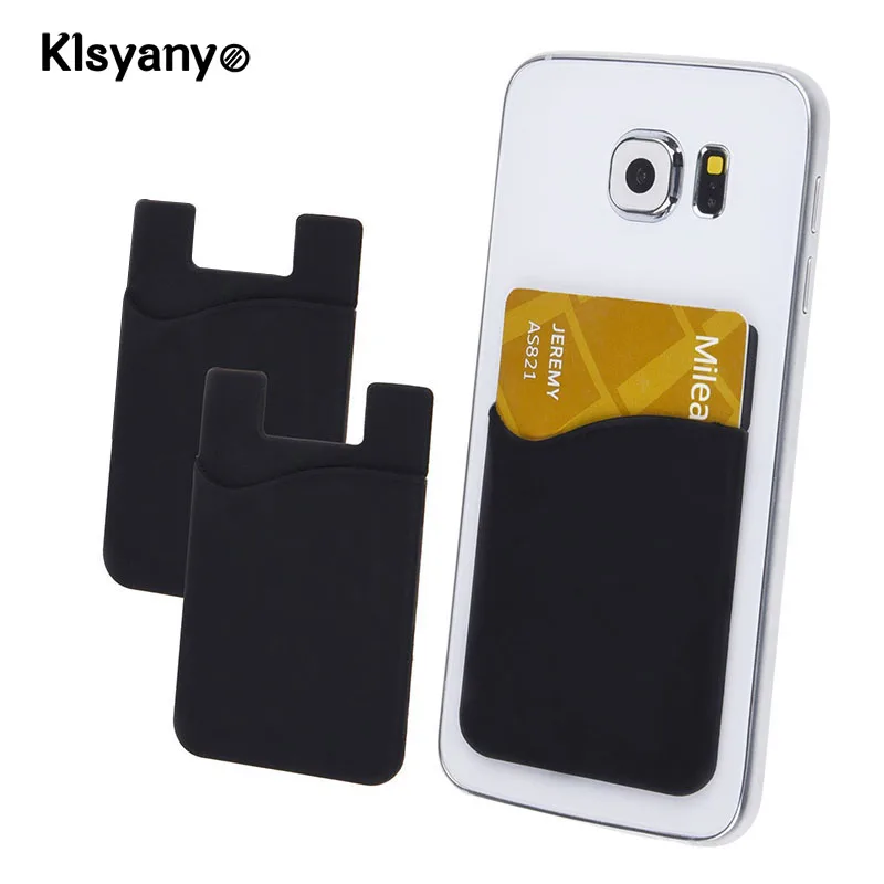 Klsyanyo, 2 шт./лот, клейкая наклейка, задняя крышка, держатель для карт, маленький автобус, чехол для карт, чехол для сотового телефона