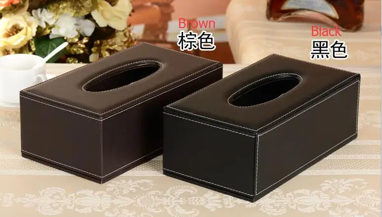 Коробка из искусственной кожи для салфеток модная настольная салфетка бумажная