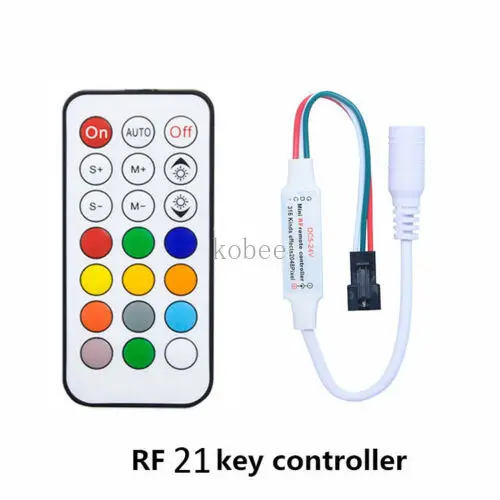 mini 3key RF 14key 21key little led pixel strip light controller for WS2811 SK6812 WS2812B 6803 1903 with remote | Лампы и освещение