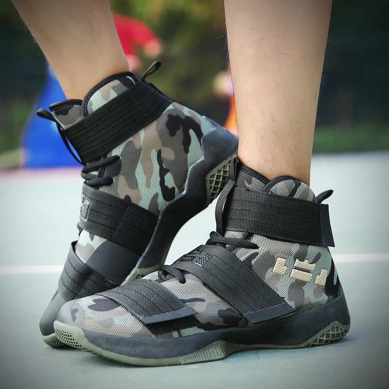 Ziitop/Баскетбольная обувь; мужские кроссовки; Lebrons; спортивная обувь с высоким берцем на шнуровке; амортизирующая Баскетбольная обувь с воздушной подушкой; homme baloncesto
