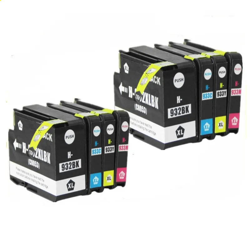 8 x совместимый для HP 932 933 чернильные картриджи 932XL 933XL OfficeJet 6100 6600 6700 7110 7610 7612 hp
