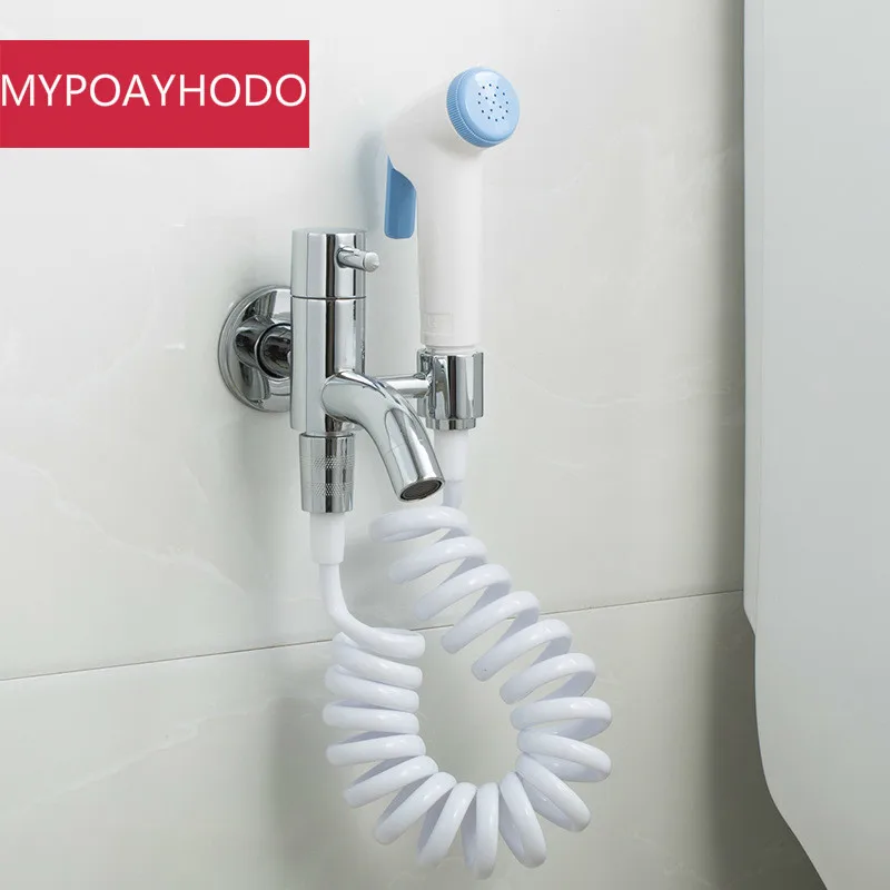 Brass Toilet Bibcock Protable Hand Held Bidet Shower Spray Gun/Women Faucet Shattaf Set Wall Mounted torneira ducha | Обустройство