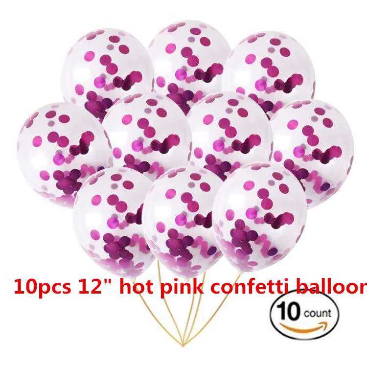 10pcs 25 шт. Baby Shower 1st 30 декор для вечеринки в честь Дня Рождения 4" номер 1 фольга воздушные шары для маленьких мальчиков воздушные шарики для девочек латекс розовое золото конфетти - Цвет: 10pcs