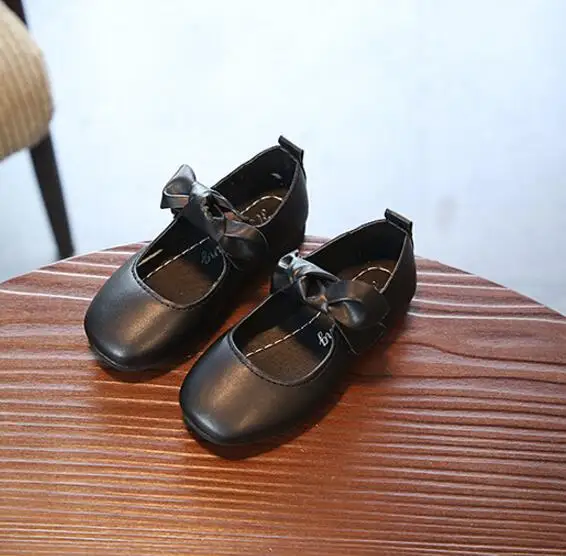 Новинка Осень 2018 обувь принцессы для девочек детская в горошек больших студентов