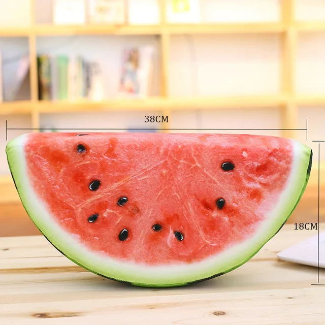 Креативное Моделирование фруктов губка фаршированный арбуз, киви Подушка летняя плюшевая еда для детей
