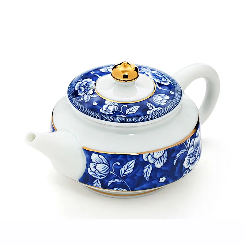 200 мл керамический фарфор Jingdezhen синий и белый чайник Xishi чайный набор кунг-фу
