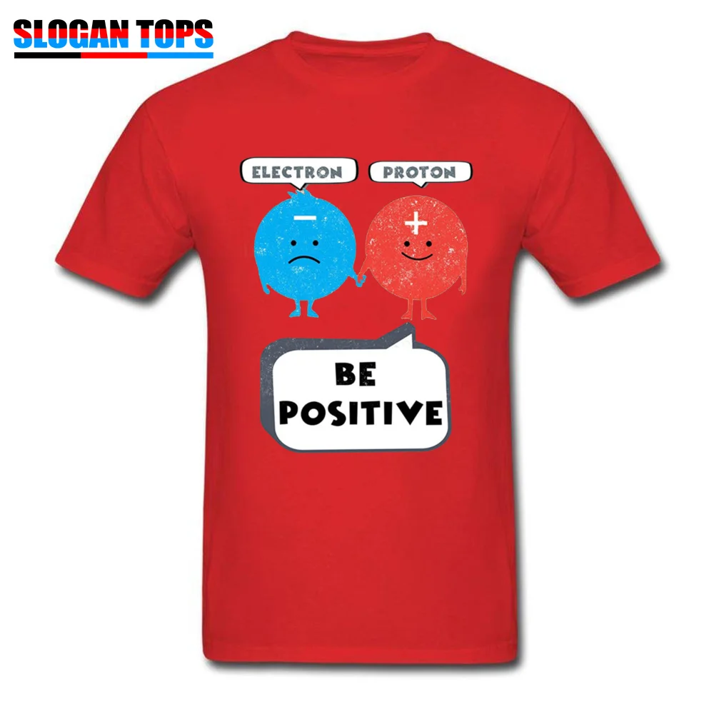 Футболка Geek для мужчин черная футболка Be Positive Proton топы с принтом синий электрон