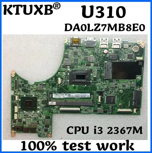 KTUXB DA0LZ7MB8E0 материнская плата подходит для lenovo U310 ноутбук материнская плата Процессор i3 2367 м HM77 DDR3 испытание работа