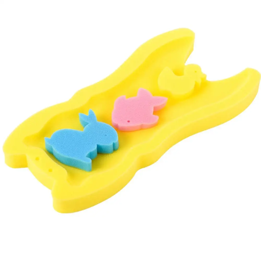 Yellow Детская стойка для душа, детская стойка для ванны, губка, кронштейн, душевая стойка для новорожденных, ванна, сетка мат, для детей 0-3 лет - Цвет: Yellow