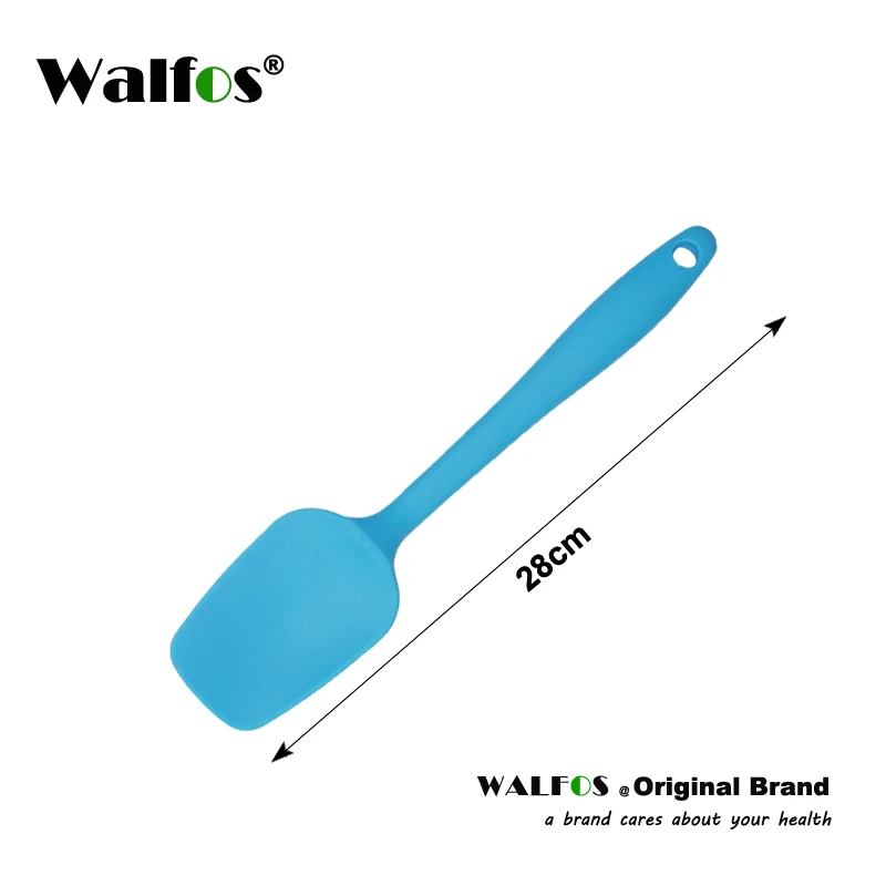 WALFOS 1 шт силиконовый скребок, силиконовый шпатель, силиконовый скребок для выпечки/кухонный скребок силиконовая форма, формы для выпечки - Цвет: Blue 28cm