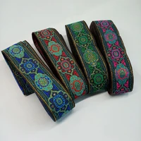 diy accessories woven jacquard ribbon ethnic cord belt strap 33mm wide 7m dog belt webbing diy ribbon cord trim