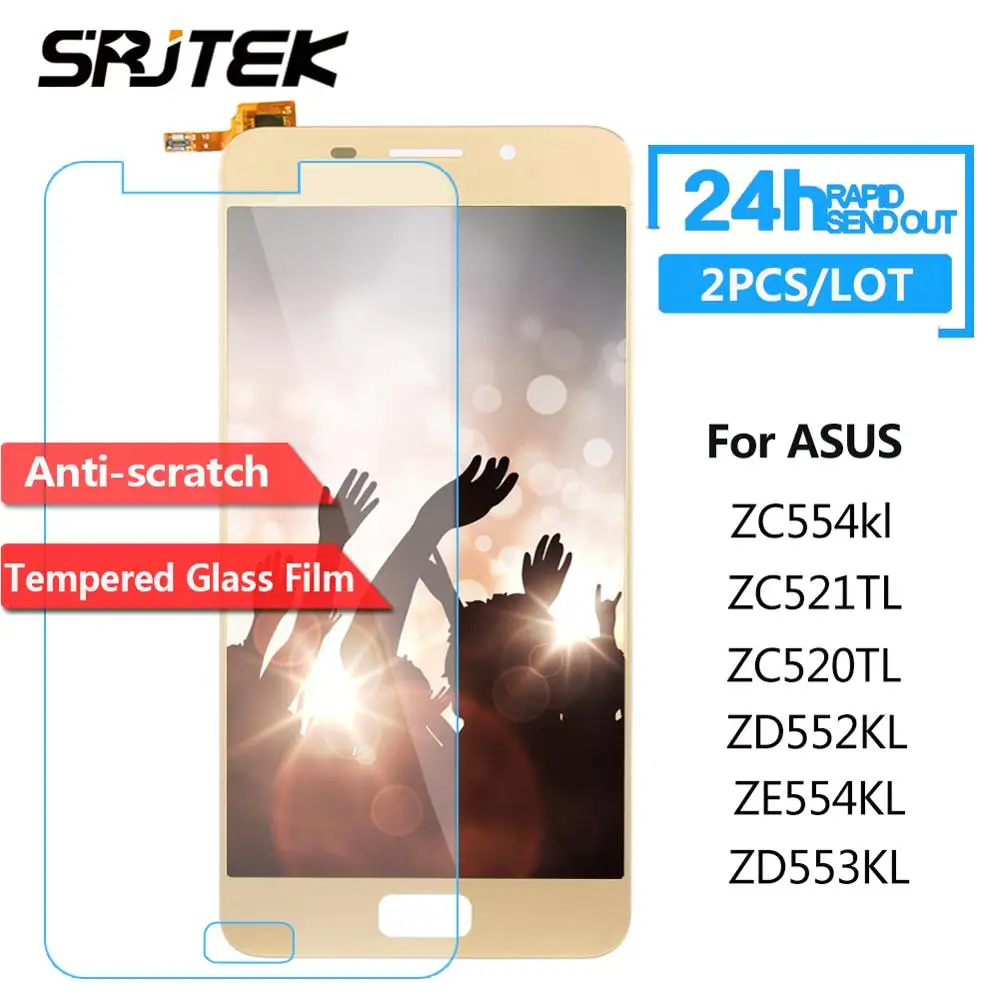 2 шт./лот закаленная Защитная стеклянная пленка для экрана Asus Zenfone 4 селфи Max ZC554KL