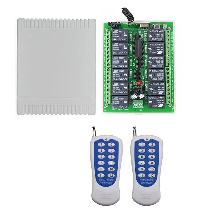 DC 12V 24V 10A 12 CH 12CH Радиоуправляемый Лер RF беспроводной пульт дистанционного