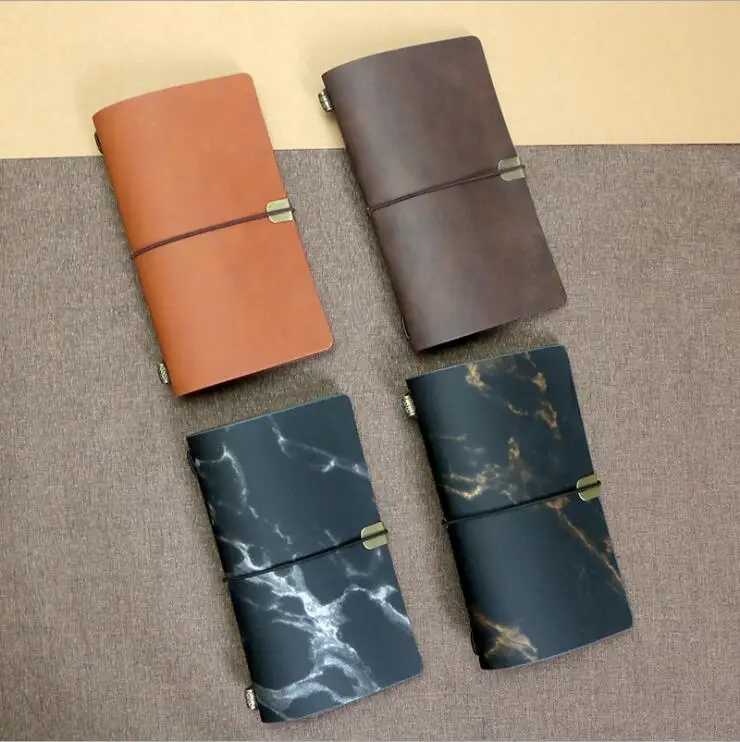 

Dilosbu цилиндрический журнал, блокнот, бумага, журнал для путешествий, мраморная кожаная обложка, ежедневник, мини-блокнот для путешественник...