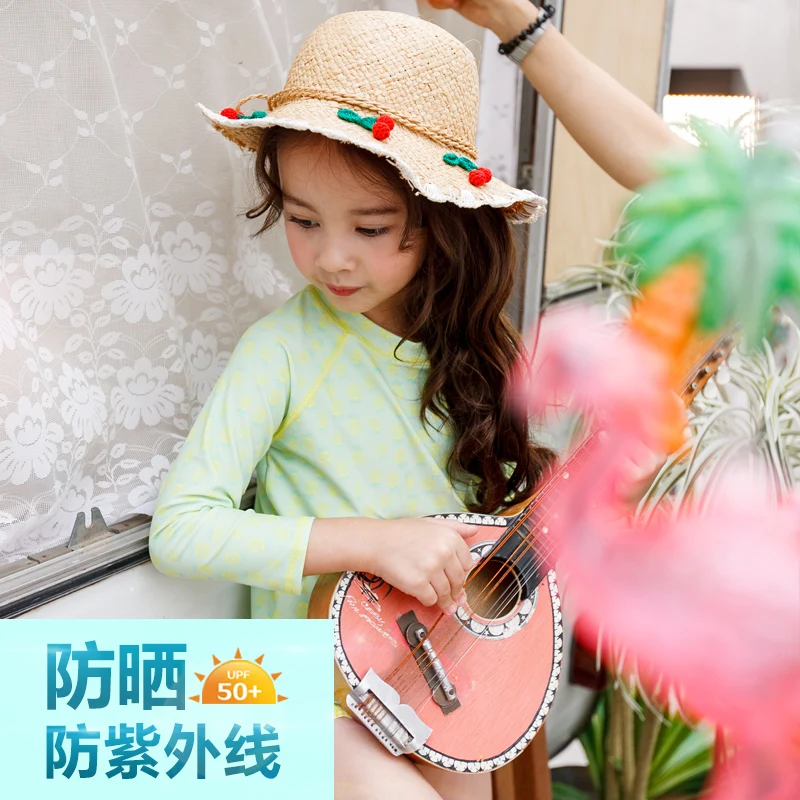 Купальник для девочек 3 10 лет с длинным рукавом и защитой от УФ лучей|set girl|set long