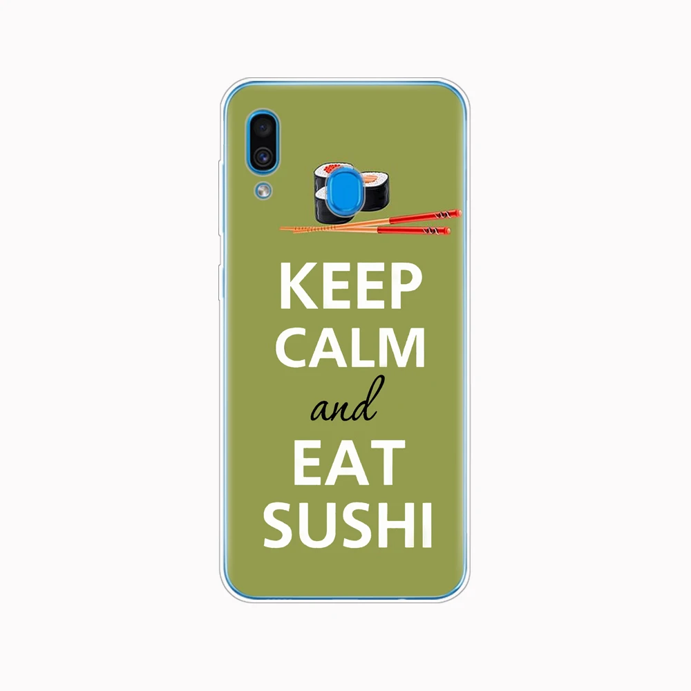 Case For Samsung A50 Galaxy A60 A10 A30 A40 A70 A 50 2019 A9 A7 2018 Japanese cuisine Sushi food | Мобильные телефоны и