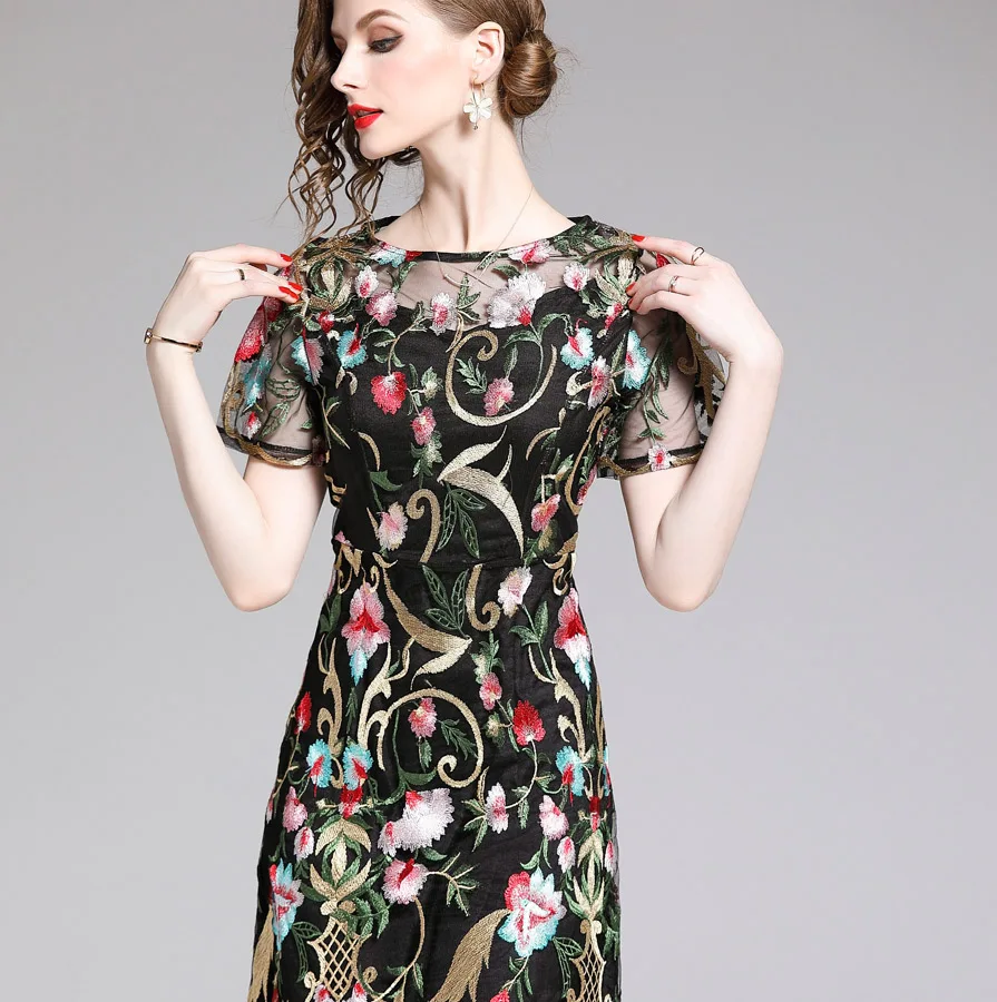 Летнее женское платье 2019 сексуальное винтажное облегающее элегантное Ретро