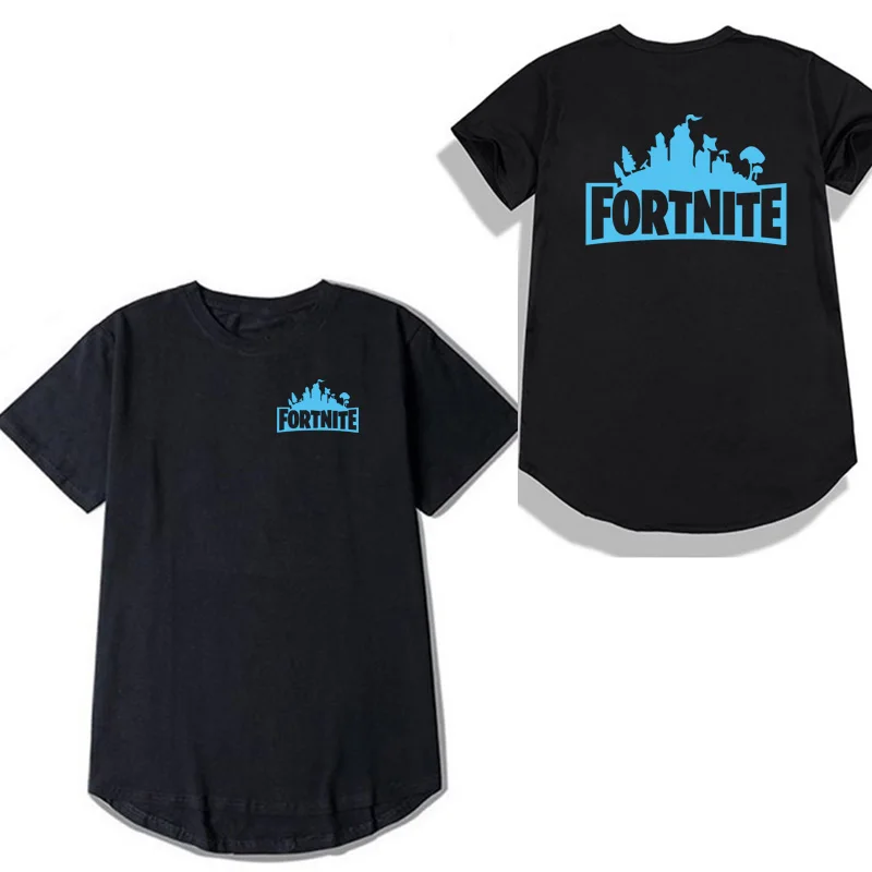 Расширенный Fortnite летняя футболка Мода High Street короткий рукав письмо Футболка
