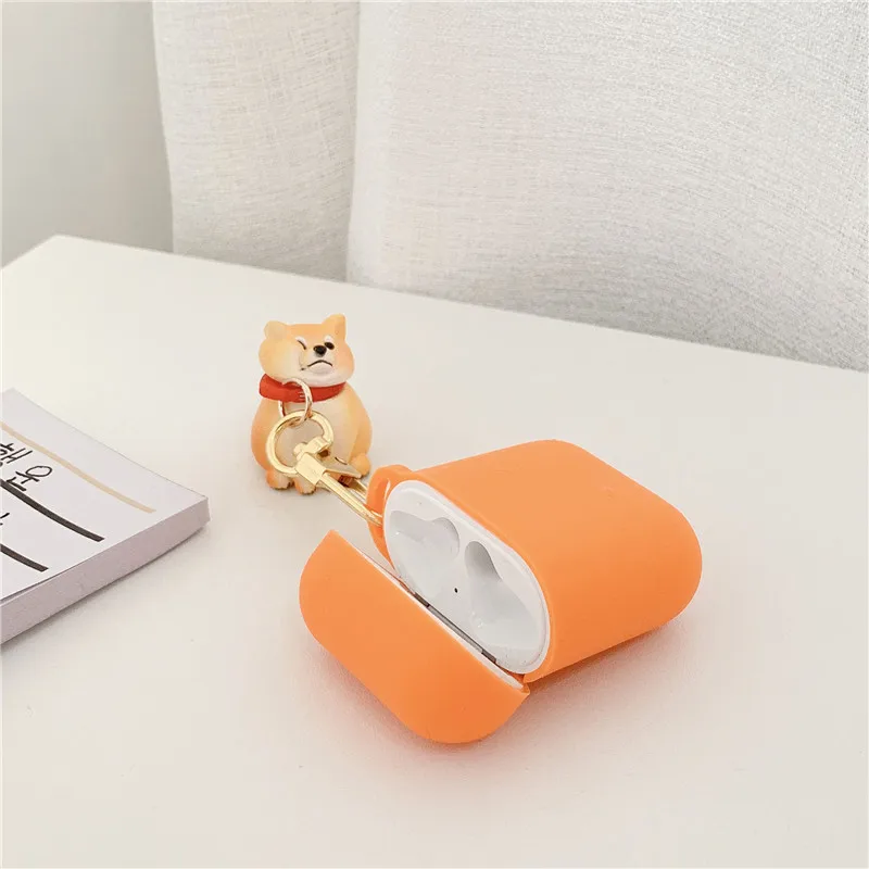 Для AirPods 3D чехол для собаки Шиба ину наушники Apple Airpods 2 забавные аксессуары