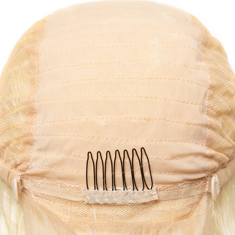 

Mayflower 13x4" Frontal Lace Wigs Blonde 613 Made of 100% Virgin Raw Hair Body wave 150% Density Pre-plucked with baby hair line