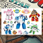 Мультяшные милые агенты для автомобиля, Детские Временные татуировки для тела, наклейки для татуировки 17*10 см, водонепроницаемые безболезненные татуировки, бесплатная доставка