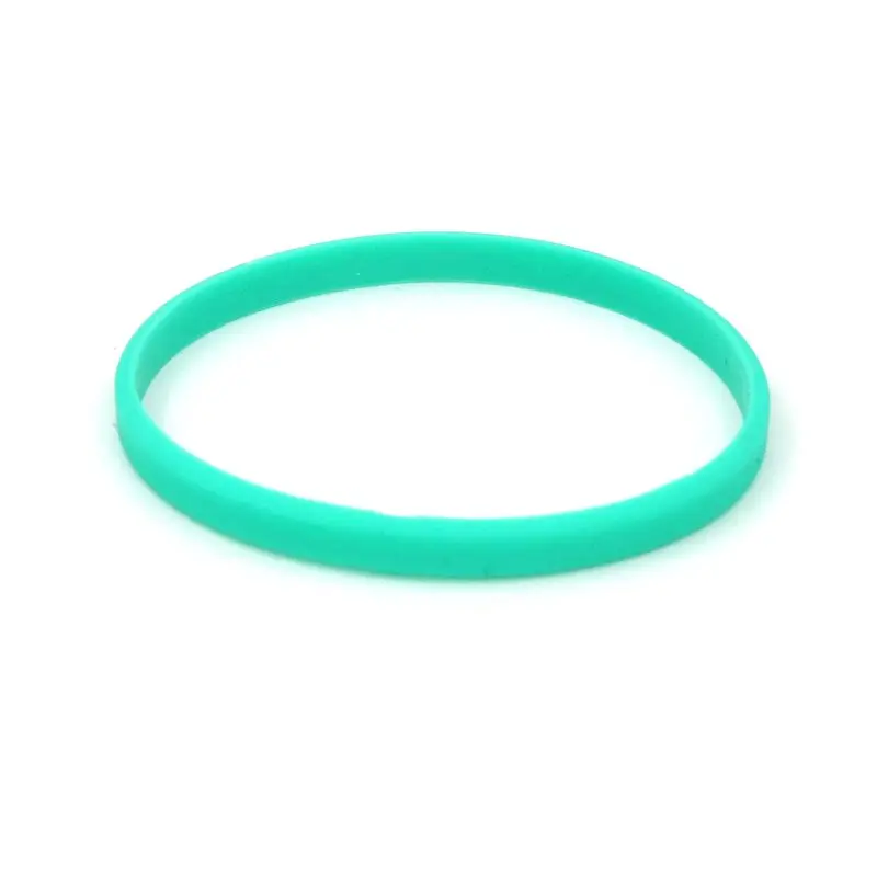 Bead Green 5 шт., разноцветный фитнес-браслет, резиновый силиконовый Мужской Женский Детский браслет для мужчин, подарок, ювелирное изделие, светится в темноте - Окраска металла: Bead Green