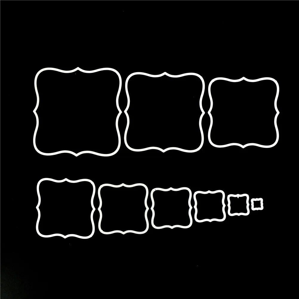 9 шт. декоративные трафареты для скрапбукинга фото бумажных карточек|Вырубные