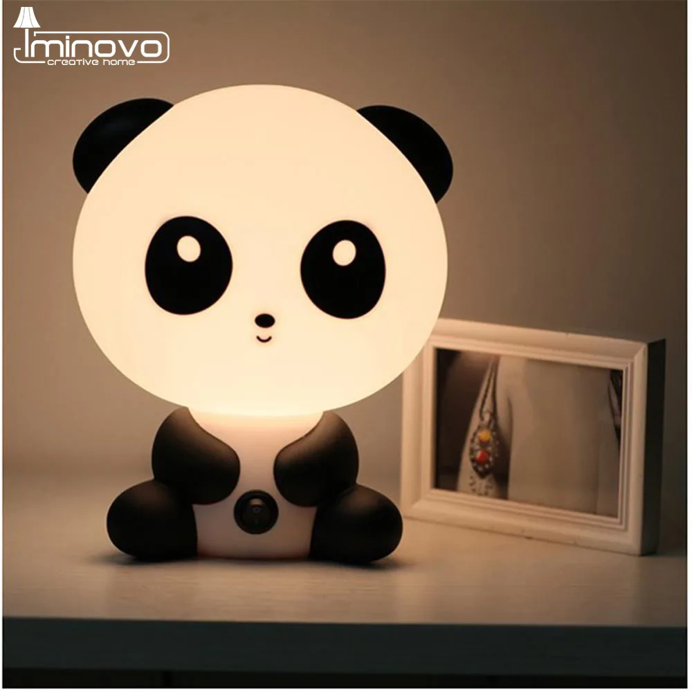IMINOVO Дети Ночник Животных Спальня Настольная Лампа LED Novelty Освещение Подарок
