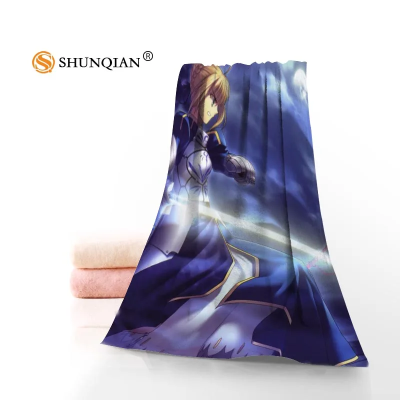 

New Custom Fate/Zero Towel Printed Cotton Face/Bath Towels Microfiber Fabric For Kids Men Women Shower Towels JK123
