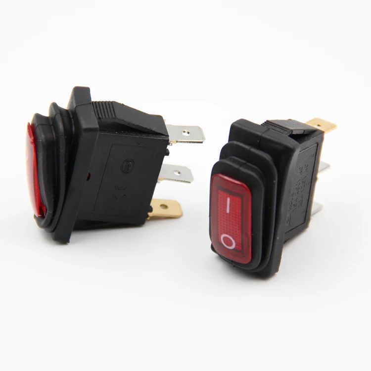 5 шт. 3-контактный переключатель вкл.-ВЫКЛ. Из меди водонепроницаемый колпачок с