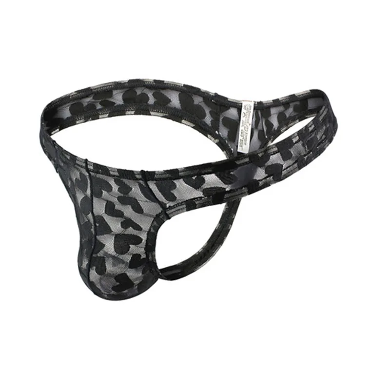 Трусы стринги мужские сетчатые дышащие трусы для пениса сексуальное нижнее