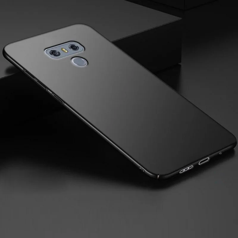 Black YISHANGOU чехол для телефона для LG V10 V20 V30 G3 G4 G5 G6 G7 матовый жесткий пластик чехол s для LG G7 Q6 Q7 Q8 полное покрытие защитный Coque - Цвет: Black
