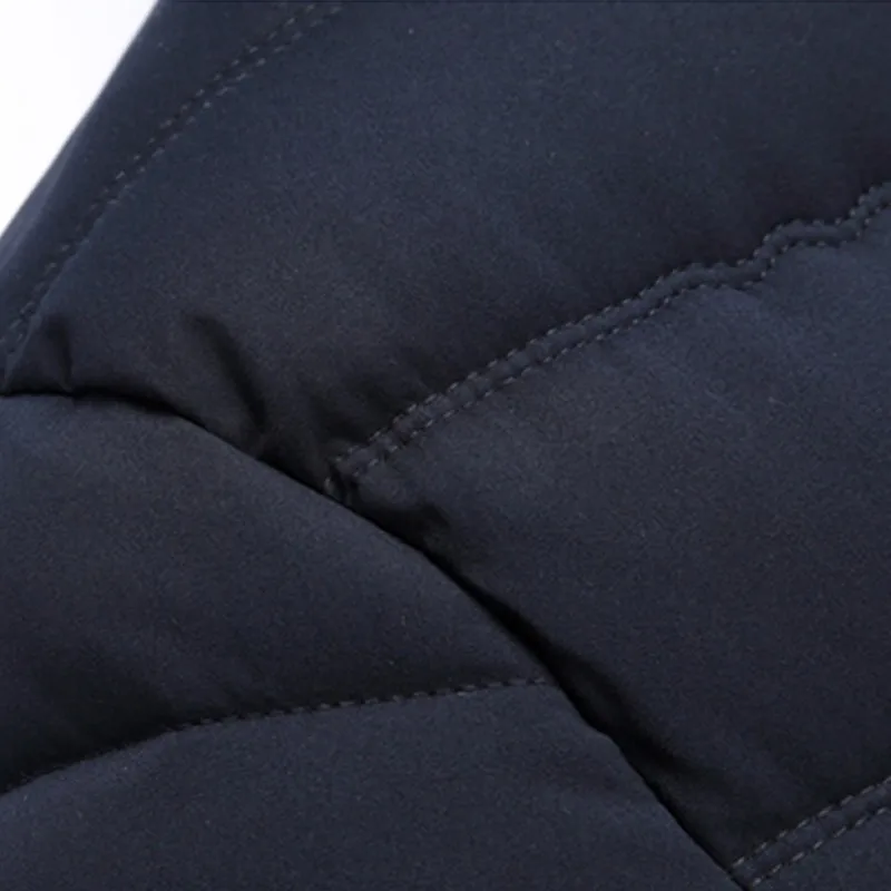 Men Down Jacket Hooded Solid Zipper Casual Coat Man Slim Warm Fashion Male Clothing Tops Exquisite Fabric XL-5XL