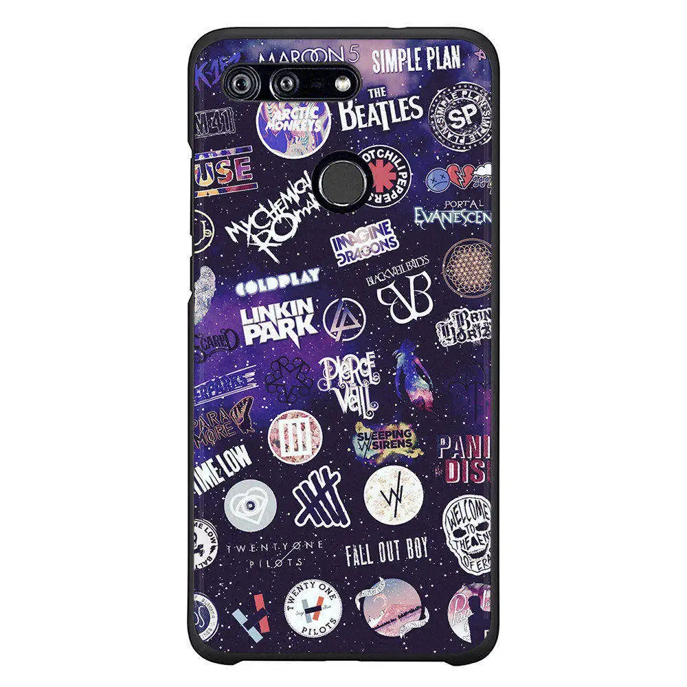 Black Soft TPU Pattern Silicone Back Phone Case for Huawei Nova 3i Cover Honor 7A Pro Coque |