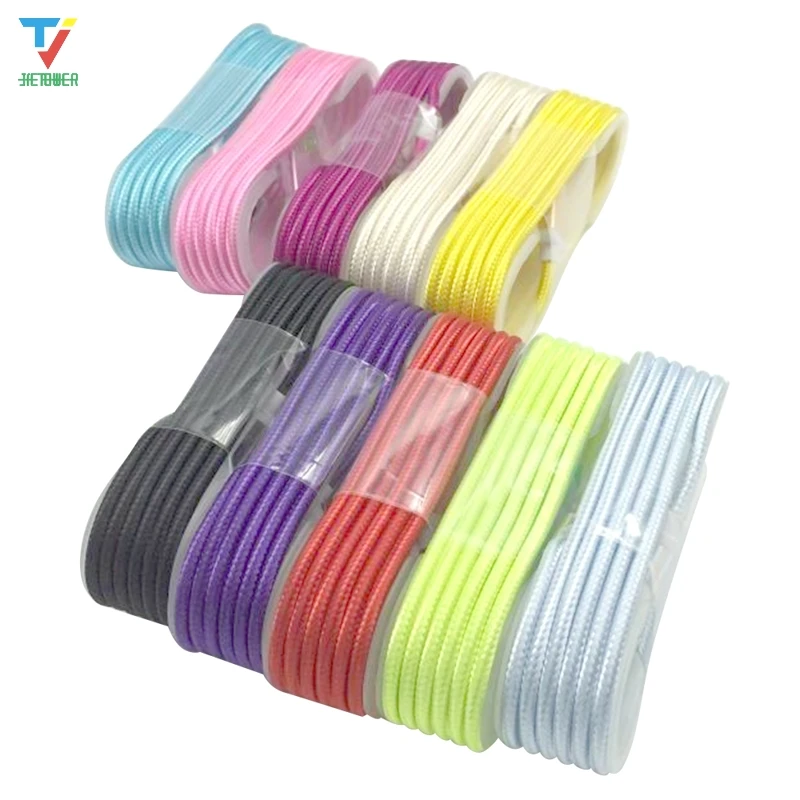 300pcs/lot 1.5M Nylon Internal tray Fabric Braided Micro USB Data Cable Connection and Charging for Samsung Andriod Type C cheap | Мобильные