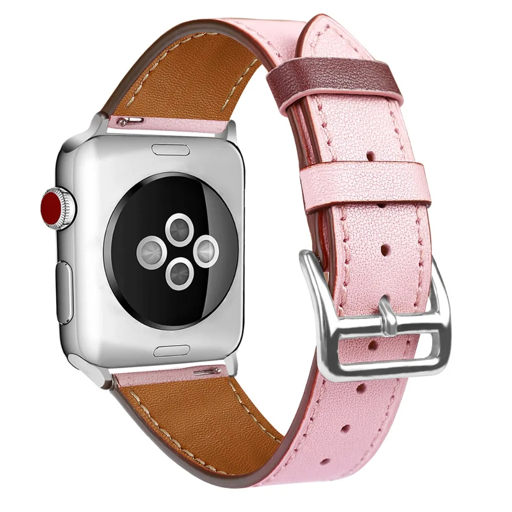 Кожаный ремешок для apple watch Band apple watch 4 3 band 42 мм 38 мм 44 мм/40 мм iwatch band correa браслет ремешок для часов
